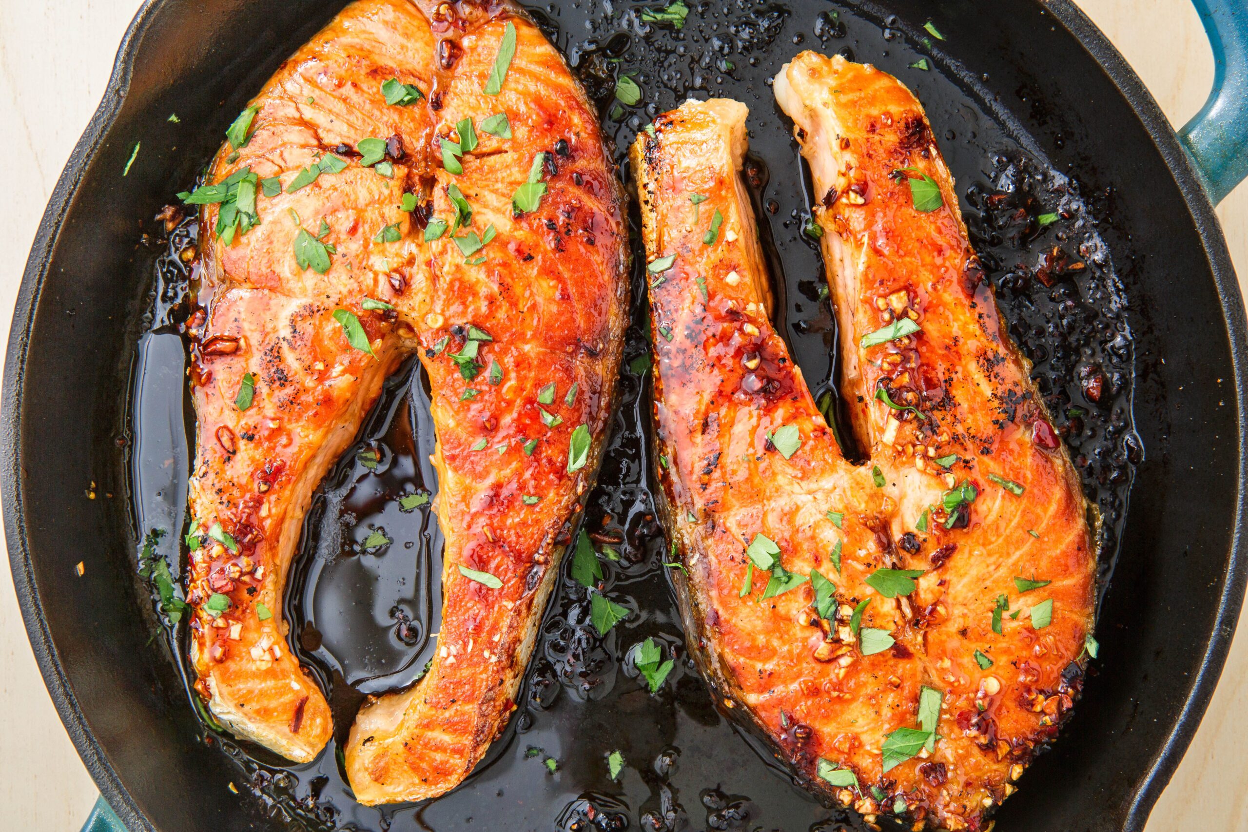 Seasoned Salmon Steaks