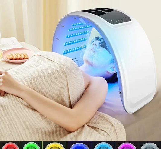 7 Colors LED Face Mask PDT Equipment SPA Facial Spray 