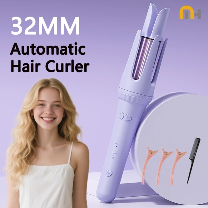 Hair Curling Iron 32mm Curler Wand Professional 
