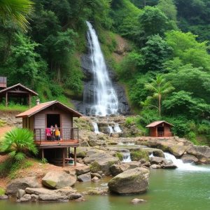 Panthumai Village & Waterfall Area