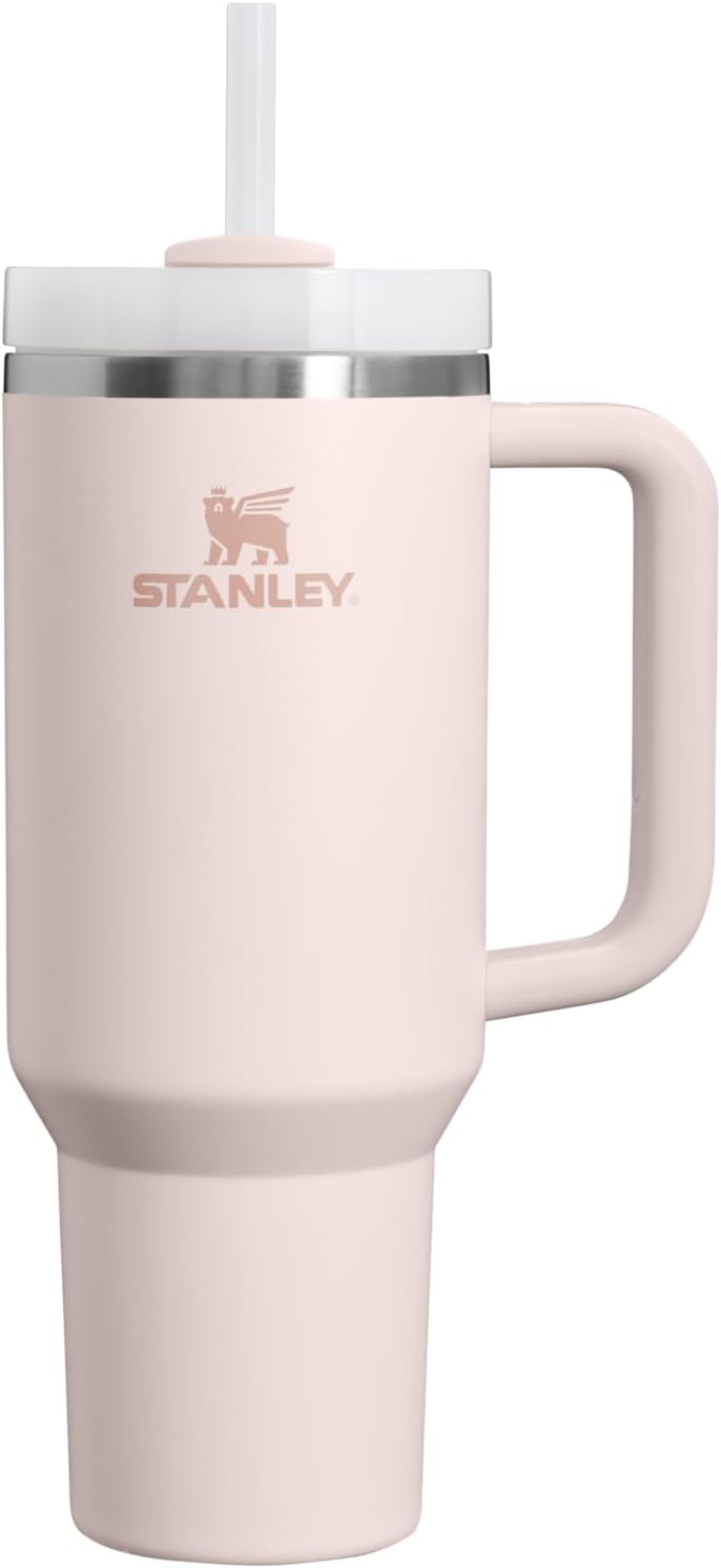 STANLEY Quencher H2.0 Tumbler with Handle and Straw 40 oz Flowstate 3 Position Lid Cup Holder Compatible for Travel Insulated Stainless Steel Cup