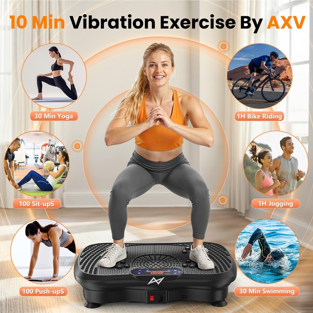 AXV Vibration Plate Fitness Platform Exercise Machine image 6 1000