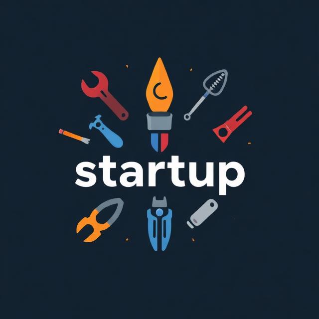 essentials tools for startup logo